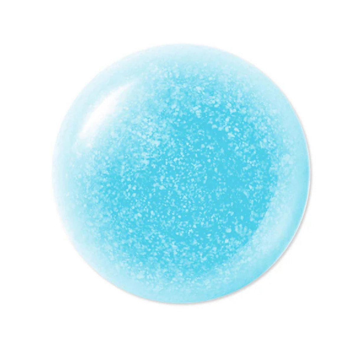 Refect Beauty Eqqualberry Hyaltoin Flooding Serum texture showing a clear light blue hydrating gel with white particles