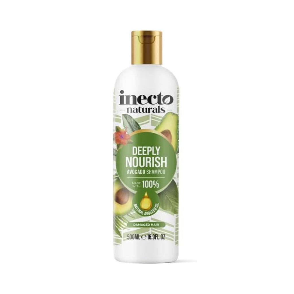 Refect Beauty Inecto Naturals Avocado Shampoo bottle with nourishing avocado oil for dry and damaged hair