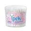Refect Beauty Ipek cotton buds in a clear plastic container with 200 pieces, featuring soft white cotton tips.