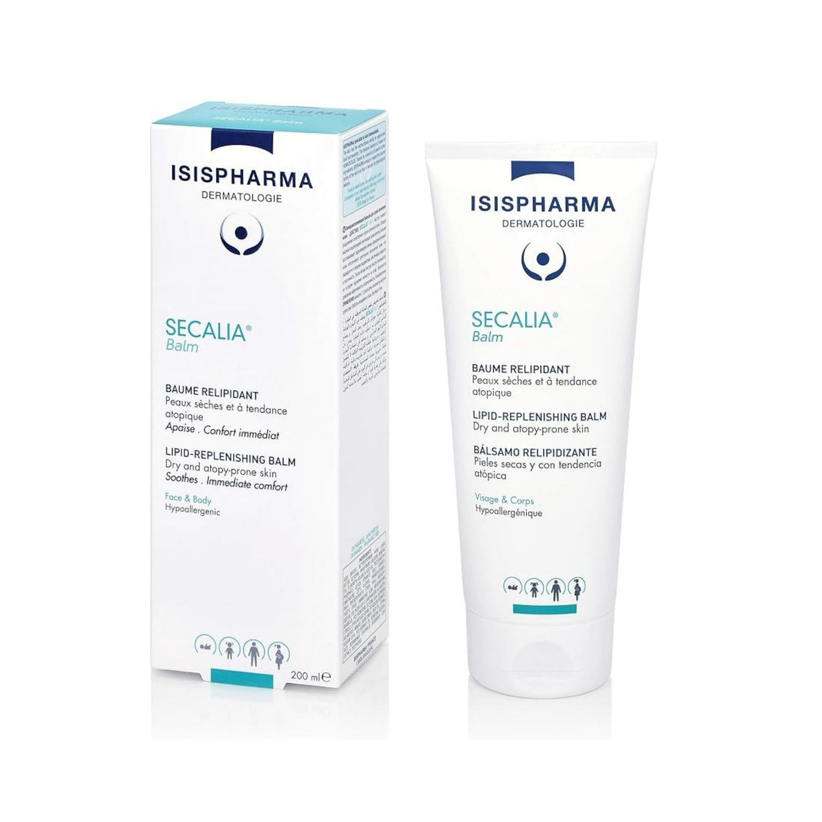 Refect Beauty Isispharma Secalia Balm lipid-replenishing moisturizing cream for dry and atopy-prone skin in tube