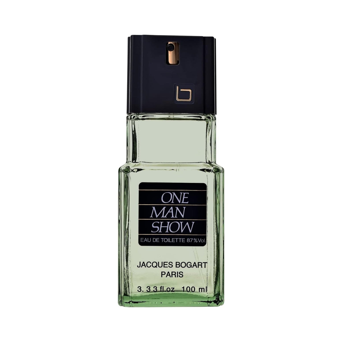 Refect Beauty Jacques Bogart One Man Show Eau de Toilette in a rectangular glass bottle with a black cap.