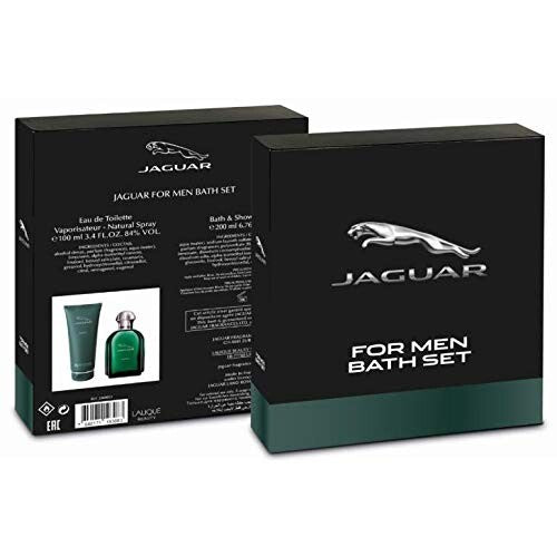 Refect Beauty Jaguar Green gift set featuring a 100ml Eau de Toilette and 200ml shower gel in a dark green box.