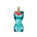 Refect Beauty Jean Paul Gaultier La Belle Paradise Garden perfume bottle with floral embellishments and teal glass