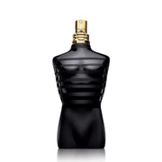 Refect Beauty Jean Paul Gaultier Le Male Eau de Parfum in a black torso-shaped bottle with gold accents and sailor stripes