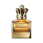 Refect Beauty Jean Paul Gaultier Scandal Absolu Pour Homme perfume bottle with a gold crown cap and amber glass.