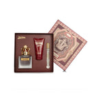 Refect Beauty Jean Paul Gaultier Scandal Pour Homme gift set with perfume bottle, shower gel, and travel spray.