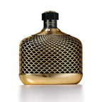Refect Beauty John Varvatos Oud Eau de Parfum in a black bottle with a decorative gold metal mesh overlay