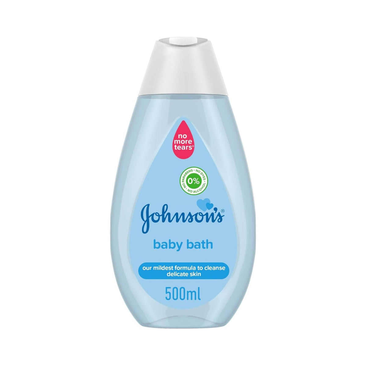 Refect Beauty Johnson's Baby Bath 500ml bottle with No More Tears formula for gentle cleansing of sensitive skin