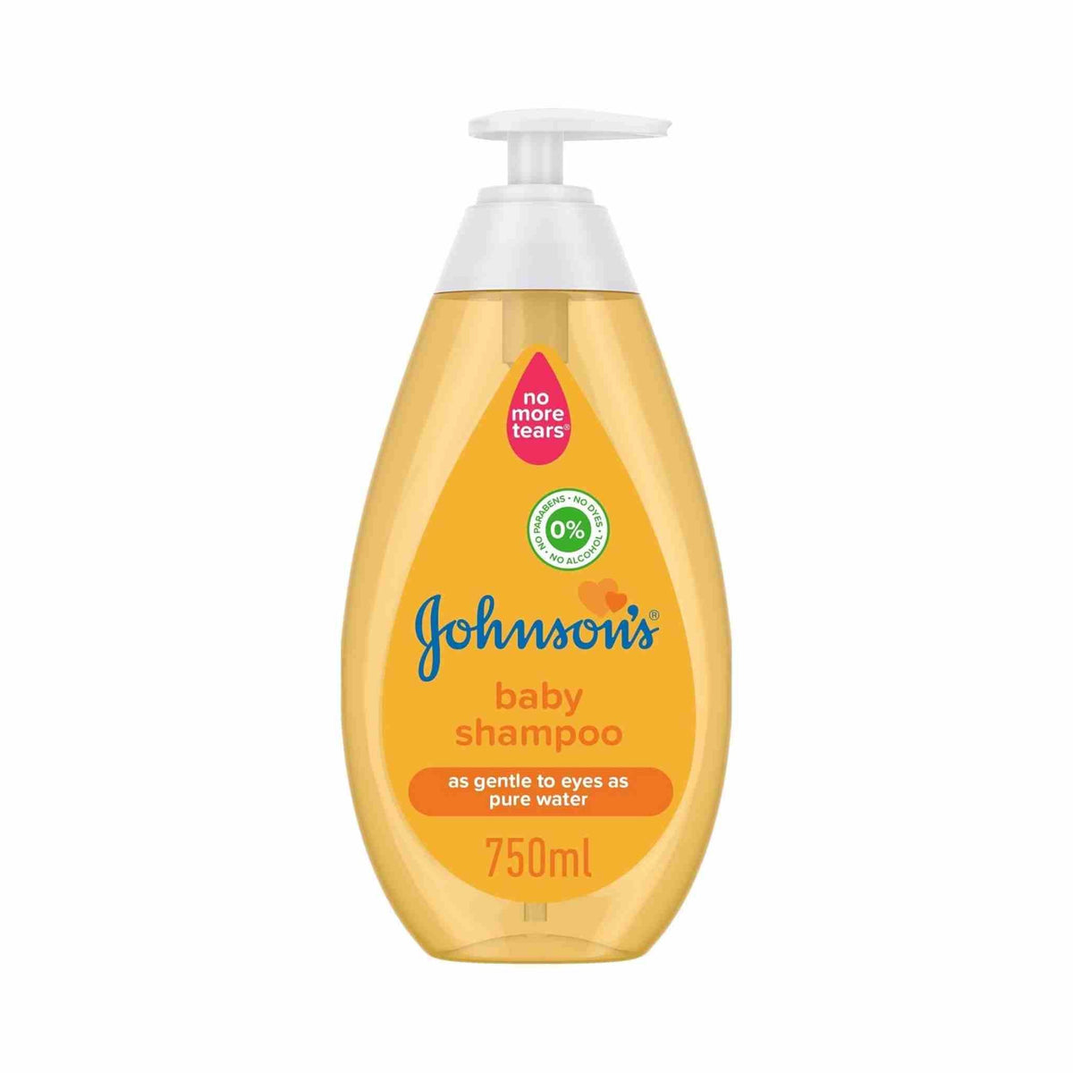 Refect Beauty Johnsons Baby Shampoo 750ml bottle with pump dispenser and No More Tears formula label