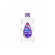 Refect Beauty Johnsons Baby Sleep time Oil in a 200ml clear bottle with a purple cap for gentle baby massage