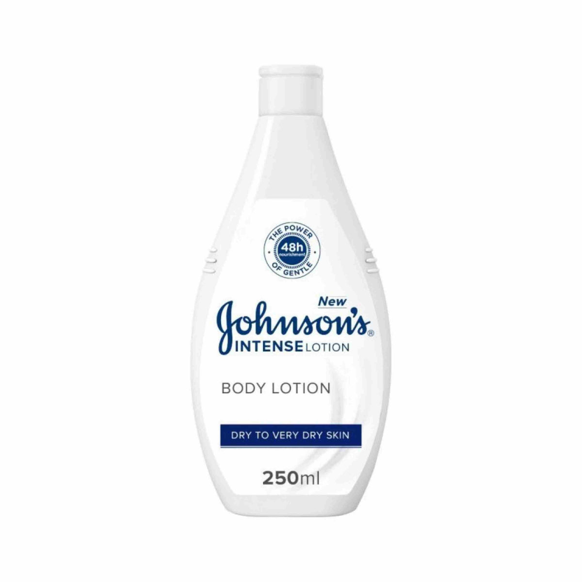 Refect Beauty Johnson's Intense Lotion 250ml bottle for dry to very dry skin with 48-hour hydration formula