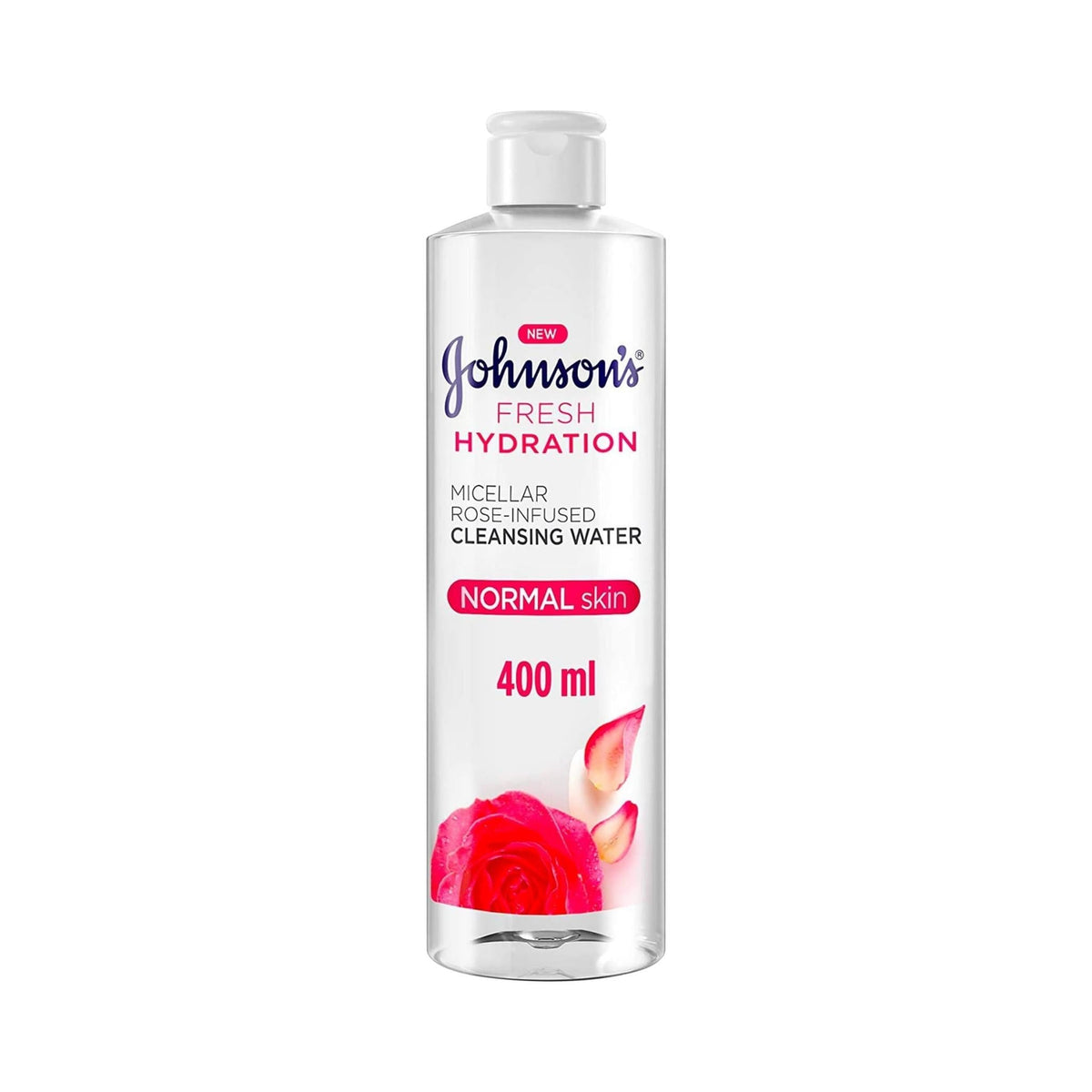 Refect Beauty Johnsons Fresh Hydration Micellar Water bottle with rose water infusion for normal skin cleansing