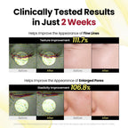 Refect Beauty K-Secret Seoul 1988 Serum clinical results showing before and after skin texture and pore improvement