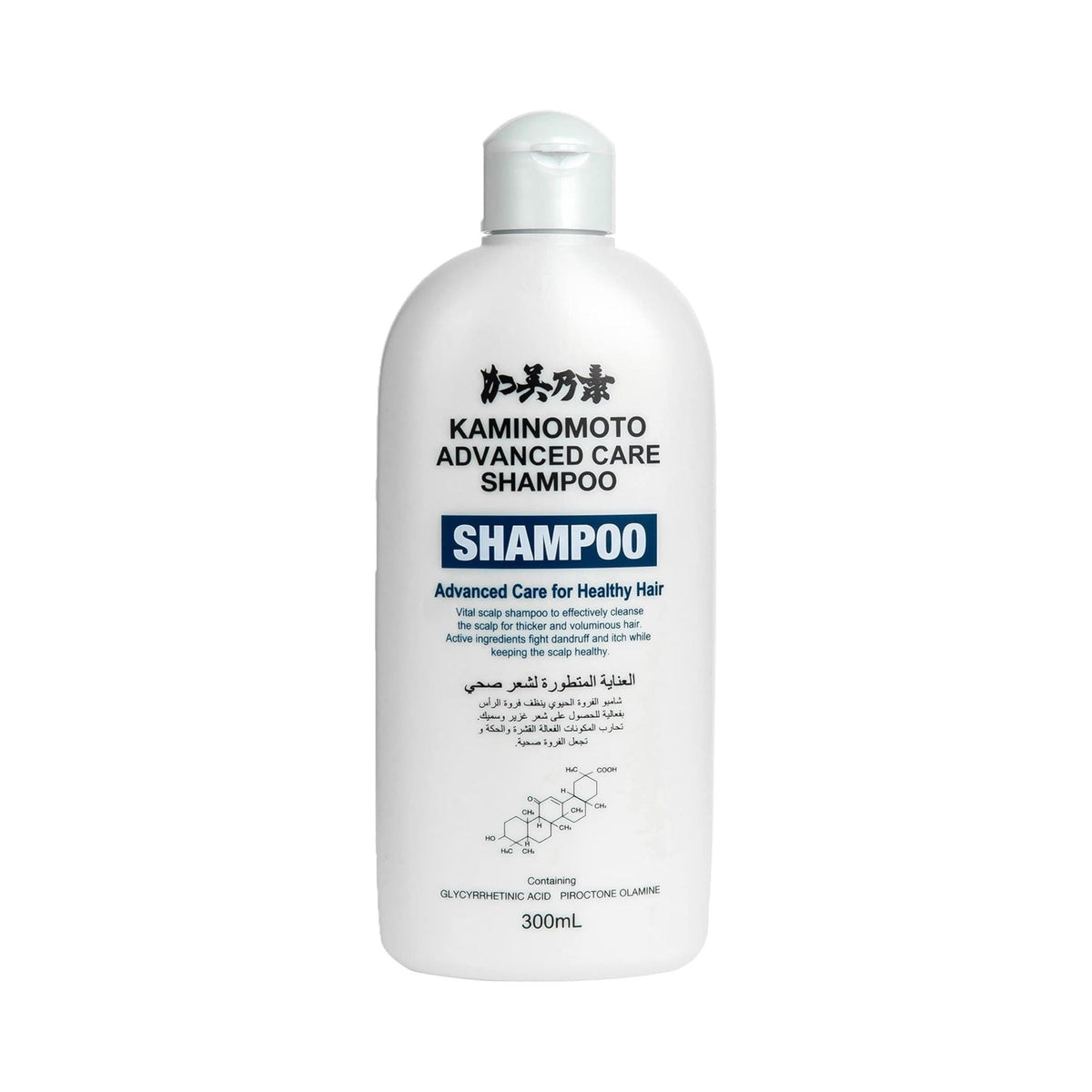 Refect Beauty Kaminomoto Advanced Care Shampoo bottle for healthy scalp and hair strengthening in 300ml size.