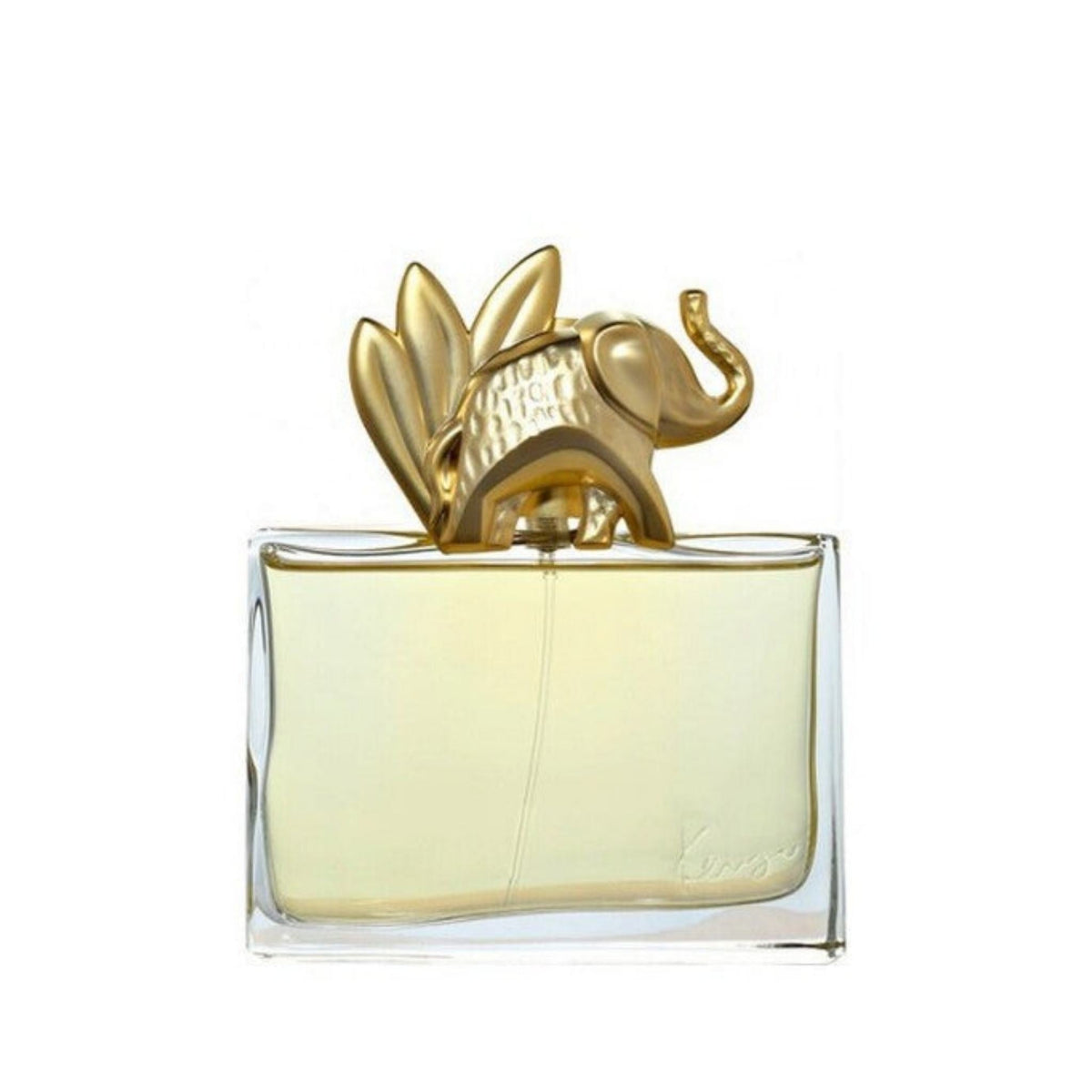 Refect Beauty Kenzo Jungle L Elephant Eau de Parfum in a rectangular glass bottle with a gold elephant cap