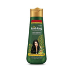 Refect Beauty Kesh King anti-hairfall shampoo bottle with aloe vera and ayurvedic herbs in a green container 340ml