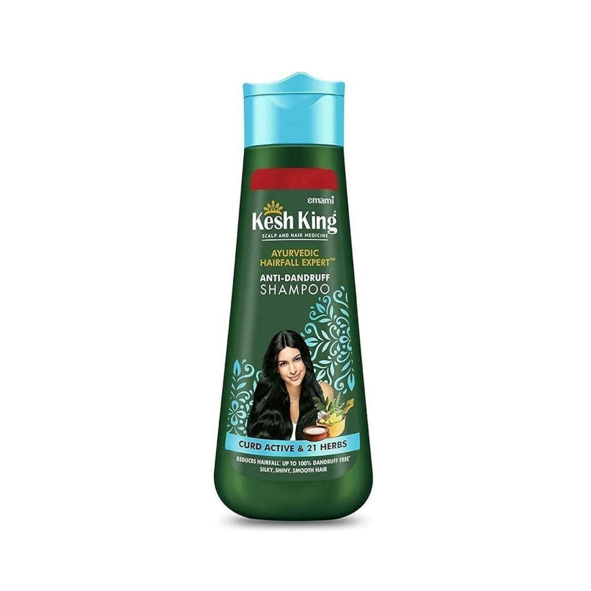 Refect Beauty Kesh King anti-dandruff shampoo bottle with herbal extracts for scalp health and hair nourishment