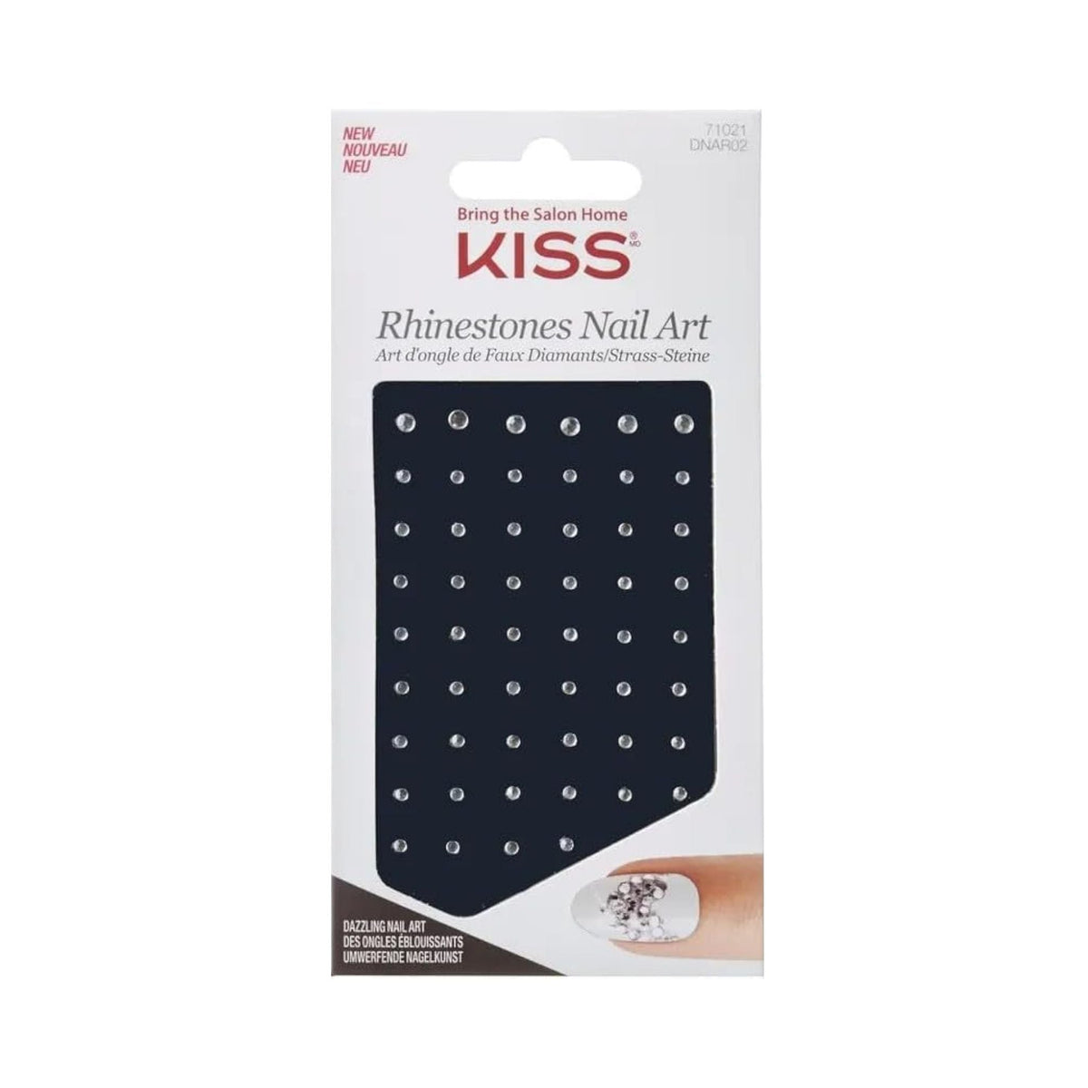 Refect Beauty Kiss Crystal Ball Rhinestones Nail Art set with assorted clear sparkling gems for manicure designs