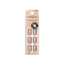Refect Beauty KISS imPRESS Color press-on nails in a chic latte beige shade, featuring 30 pieces for a salon manicure.
