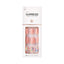 Refect Beauty Kiss imPRESS press-on nails in a soft peach shade with holographic accent nails in a short length.