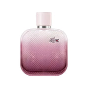 Refect Beauty Lacoste L.12.12 Rose Eau Intense perfume bottle with a pink ombre glass texture and iconic logo
