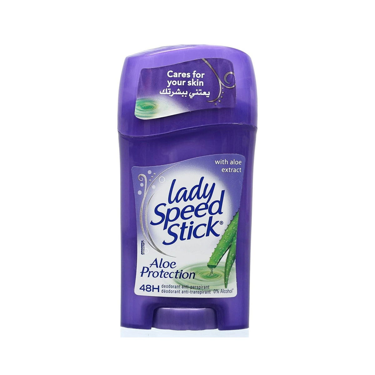 Refect Beauty Lady Speed Stick Aloe Protection antiperspirant deodorant in a purple twist-up stick container.