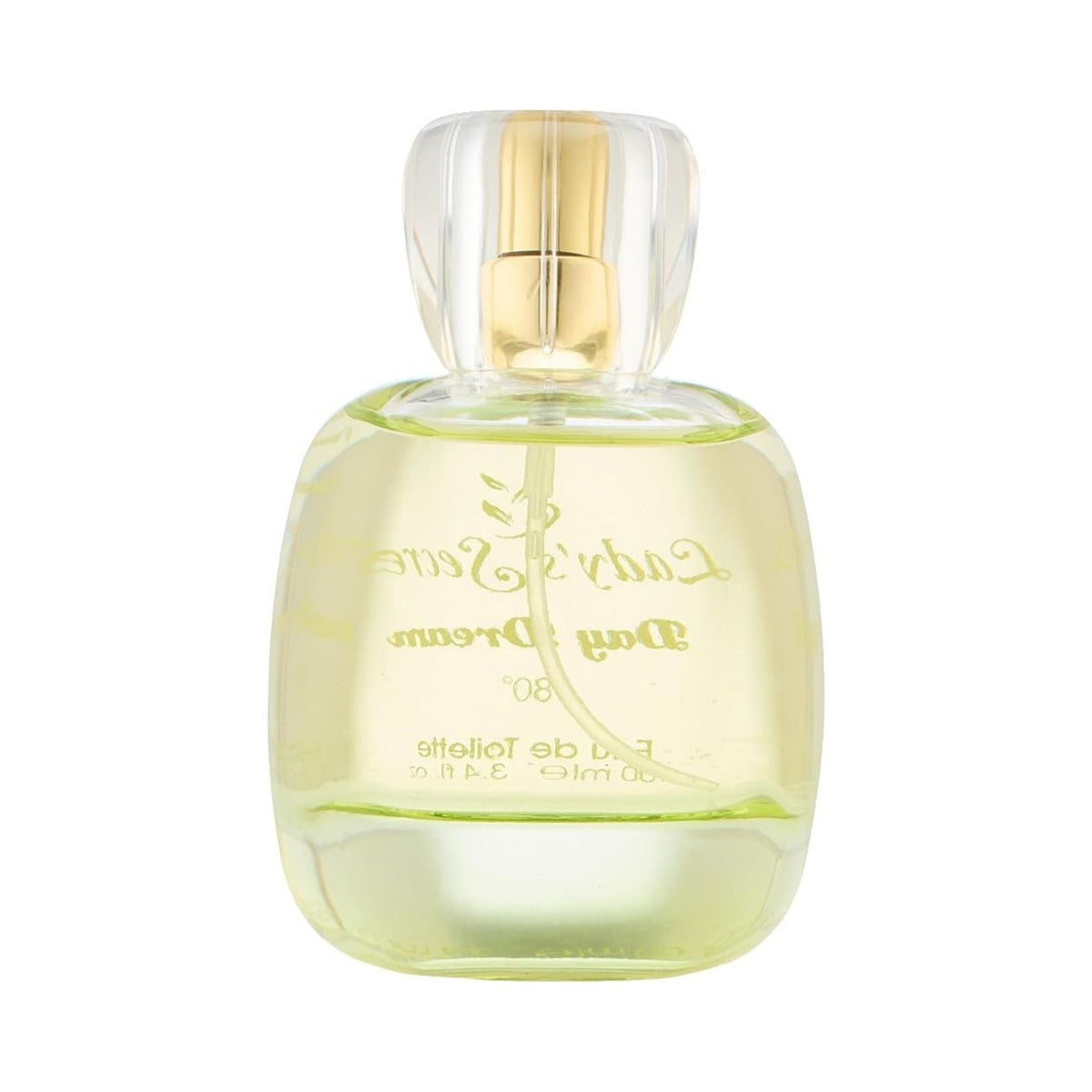 Refect Beauty Lady’s Secret Day Dream floral fruity eau de toilette in a clear glass bottle with a gold cap