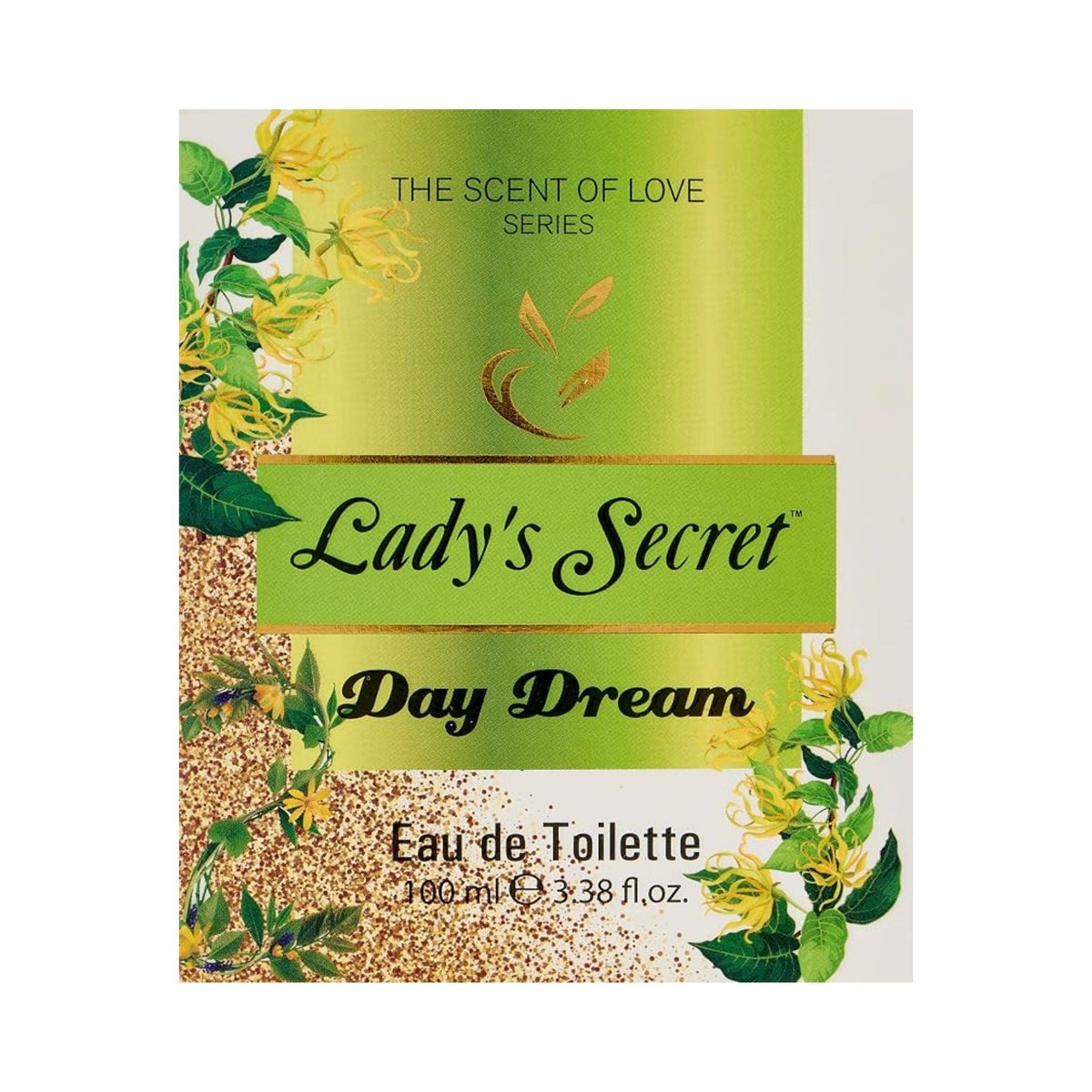 Refect Beauty Lady's Secret Day Dream Eau de Toilette perfume box with green gradient and floral illustrations