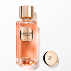Refect Beauty Lancôme Absolue Le Parfum Musk & White Tea glass bottle with rose gold cap on a white background