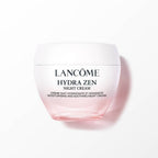 Refect Beauty Lancome Hydra Zen Nuit anti-stress moisturising night cream in a pink and white glass jar