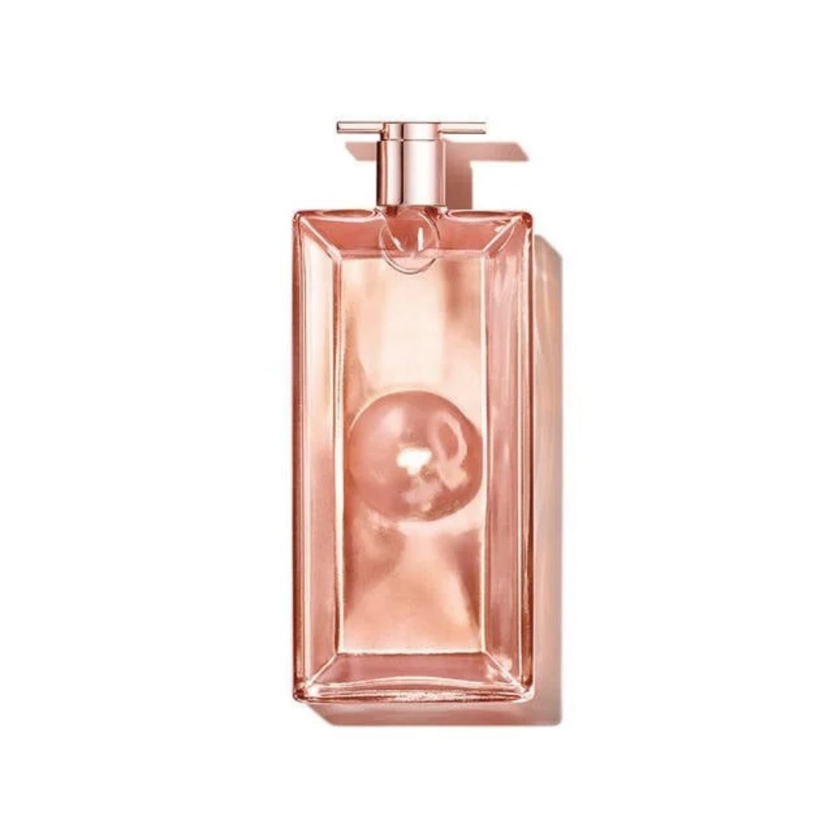 Refect Beauty Lancome Idole L'Intense Eau de Parfum in a sleek, ultra-thin rose gold glass bottle for women.