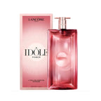Refect Beauty Lancome Idole Power Intense Eau de Parfum in a slim pink glass bottle with its matching perfume box.
