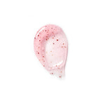 Refect Beauty Lancome Rose Sugar Scrub texture swatch showing a pink exfoliating gel with visible sugar particles