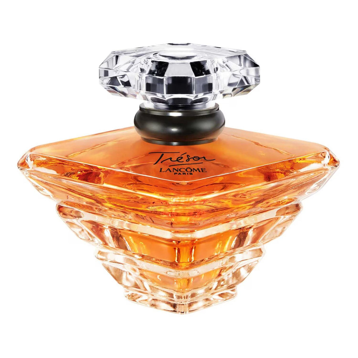 Refect Beauty Lancome Tresor Eau de Parfum in a faceted amber glass bottle with a diamond-shaped crystal cap.