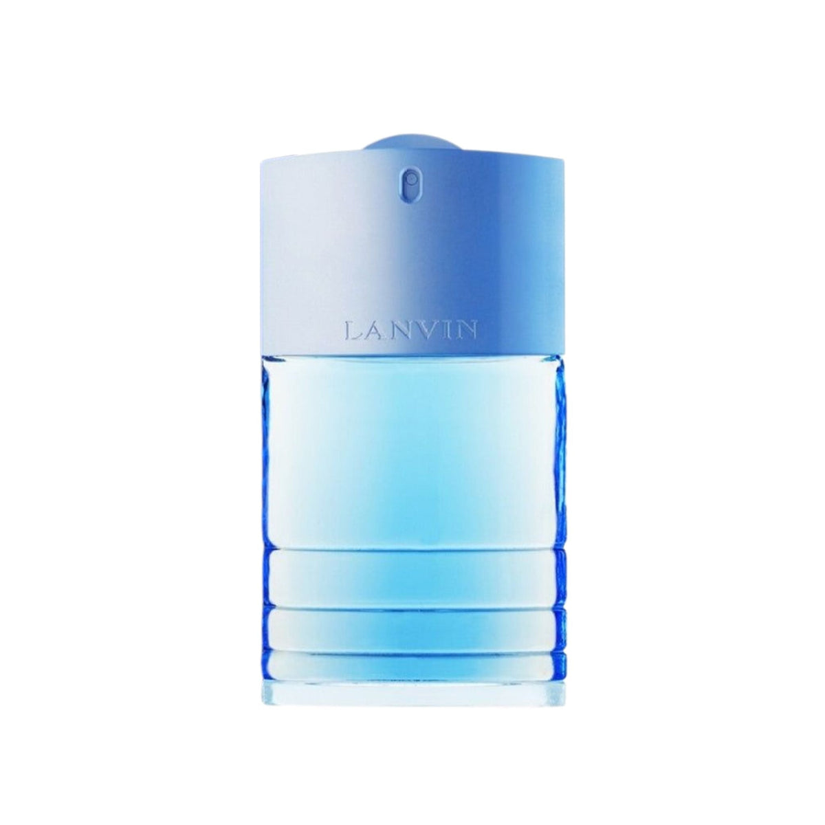 Refect Beauty Lanvin Oxygene Homme Eau de Toilette in a sleek blue glass bottle with a modern minimalist design.