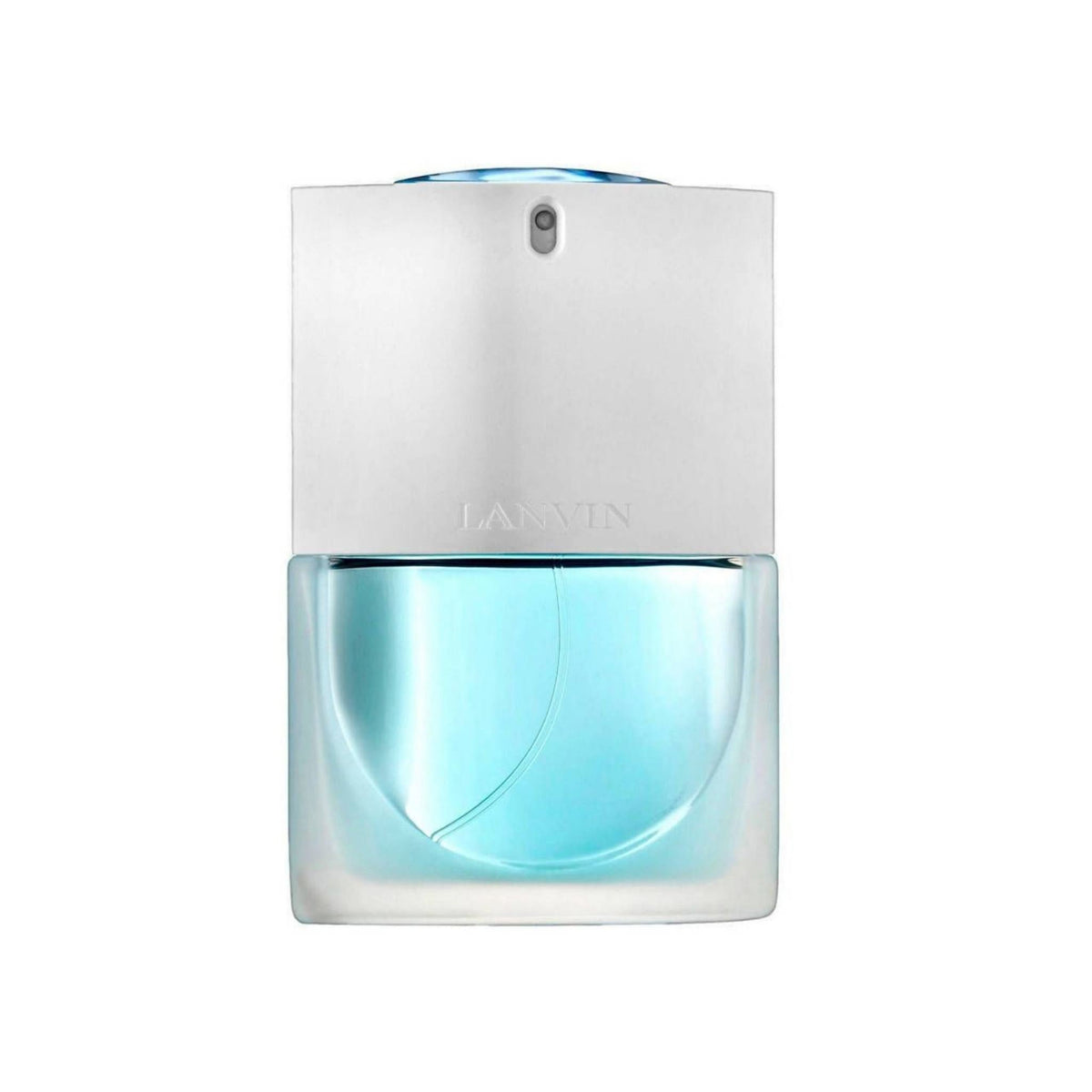 Refect Beauty Lanvin Oxygene Eau de Parfum in a sleek rectangular glass bottle with a light blue liquid