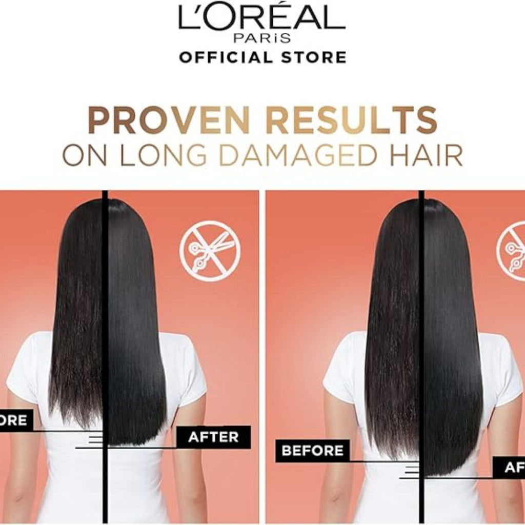 Refect Beauty L'Oréal Paris Elvive Dream Long shampoo before and after results on long damaged hair