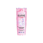 Refect Beauty L'Oreal Paris Elvive Glycolic Gloss Extra Gloss Shampoo in a pink bottle for dull and porous hair.