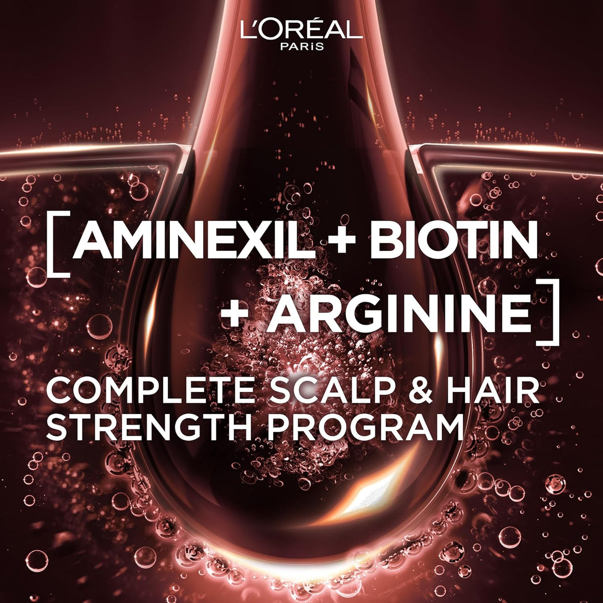 Refect Beauty L'Oréal Paris Elvive Fall Resist hair serum featuring Aminexil, Biotin, and Arginine for scalp strength.