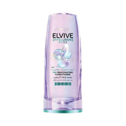 Refect Beauty L'Oreal Paris Elvive Hyaluron Pure rehydrating conditioner bottle for oily roots and dry hair ends.