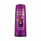 Refect Beauty L'Oreal Paris Elvive Keratin Straight conditioner bottle in purple for frizz control and smooth hair