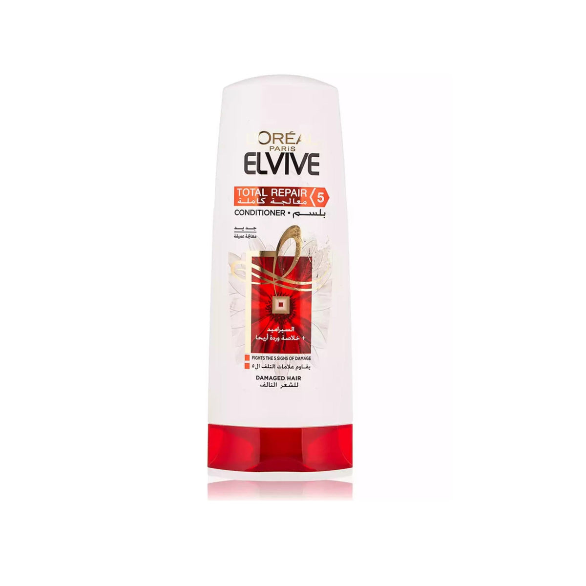 Refect Beauty L'Oreal Paris Elvive Total Repair 5 conditioner bottle for damaged hair with Pro-Keratin and Ceramide