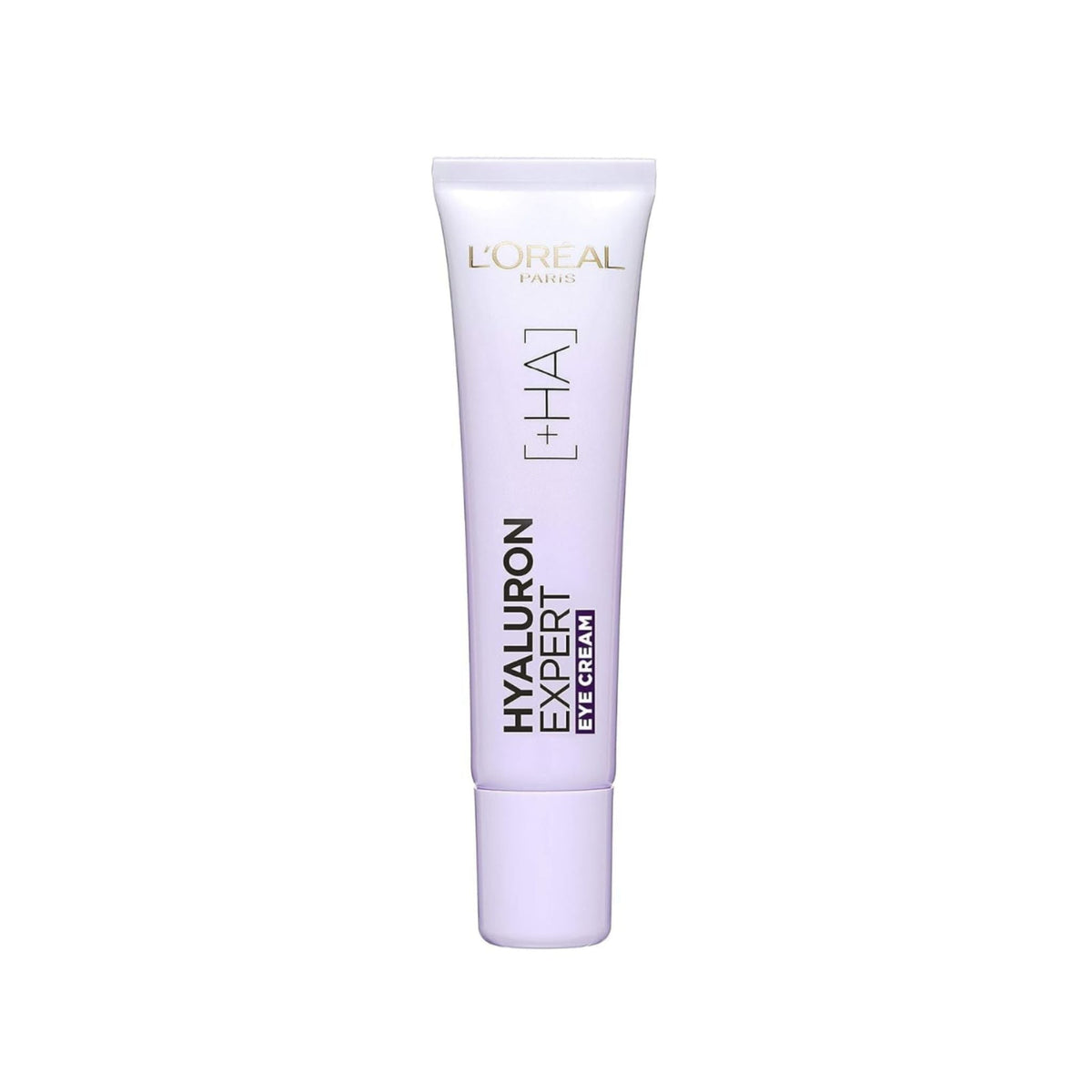 Refect Beauty L'Oreal Paris Hyaluron Expert Eye Cream in a light purple squeeze tube for hydrating the eye contour.