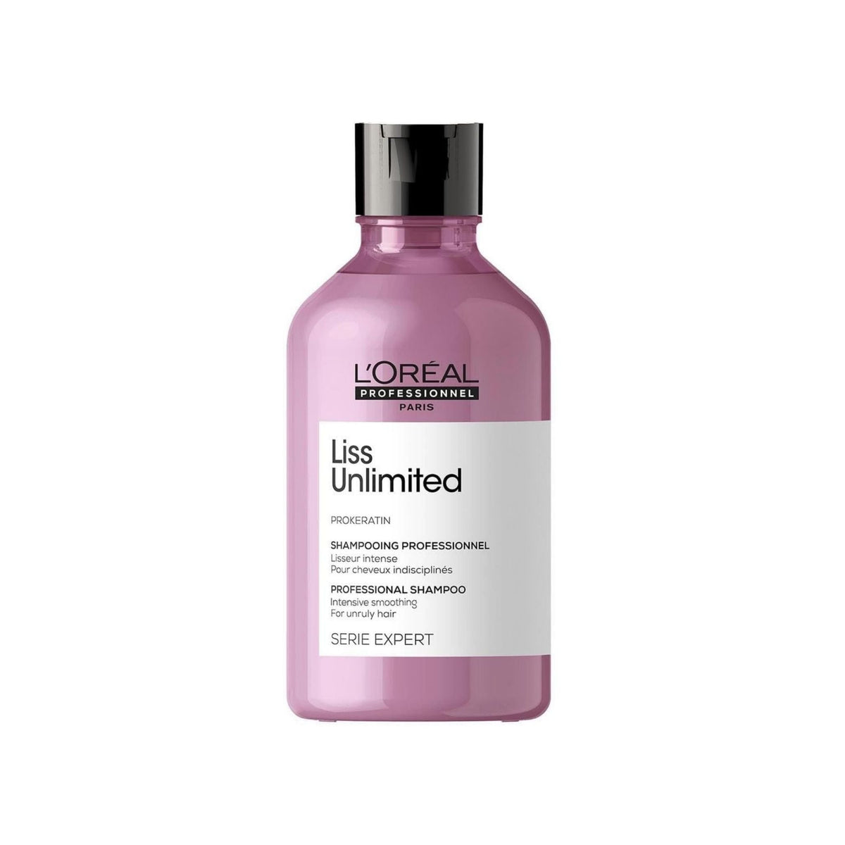 Refect Beauty L'Oréal Professionnel Liss Unlimited smoothing shampoo bottle for frizzy hair with Pro-Keratin