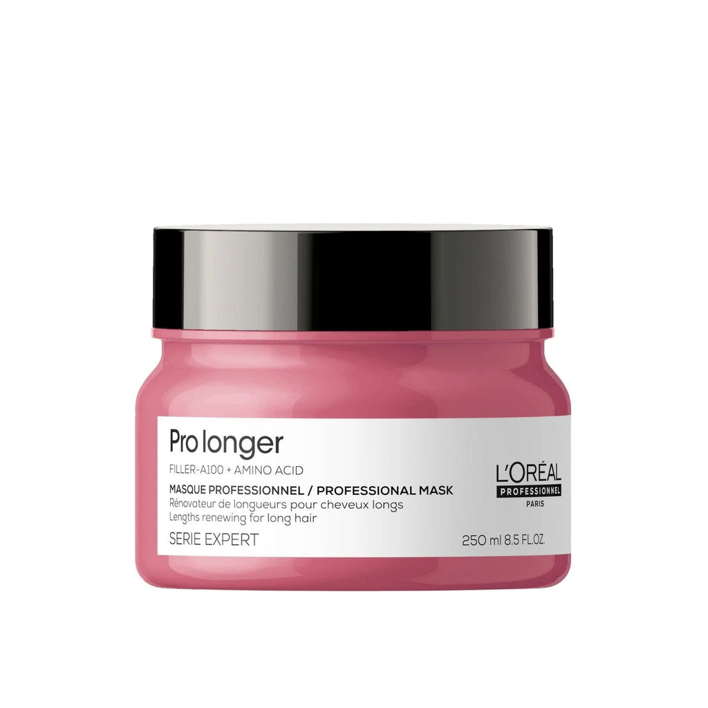 Refect Beauty L'Oréal Professionnel Pro Longer hair mask in a pink jar for strengthening long, damaged hair.