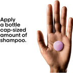 Refect Beauty L'Oréal Professionnel Liss Unlimited smoothing shampoo texture on a palm for dosage demonstration