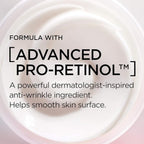 Refect Beauty L'oreal Paris Revitalift night cream texture showing smooth white anti-aging formula with Pro-Retinol