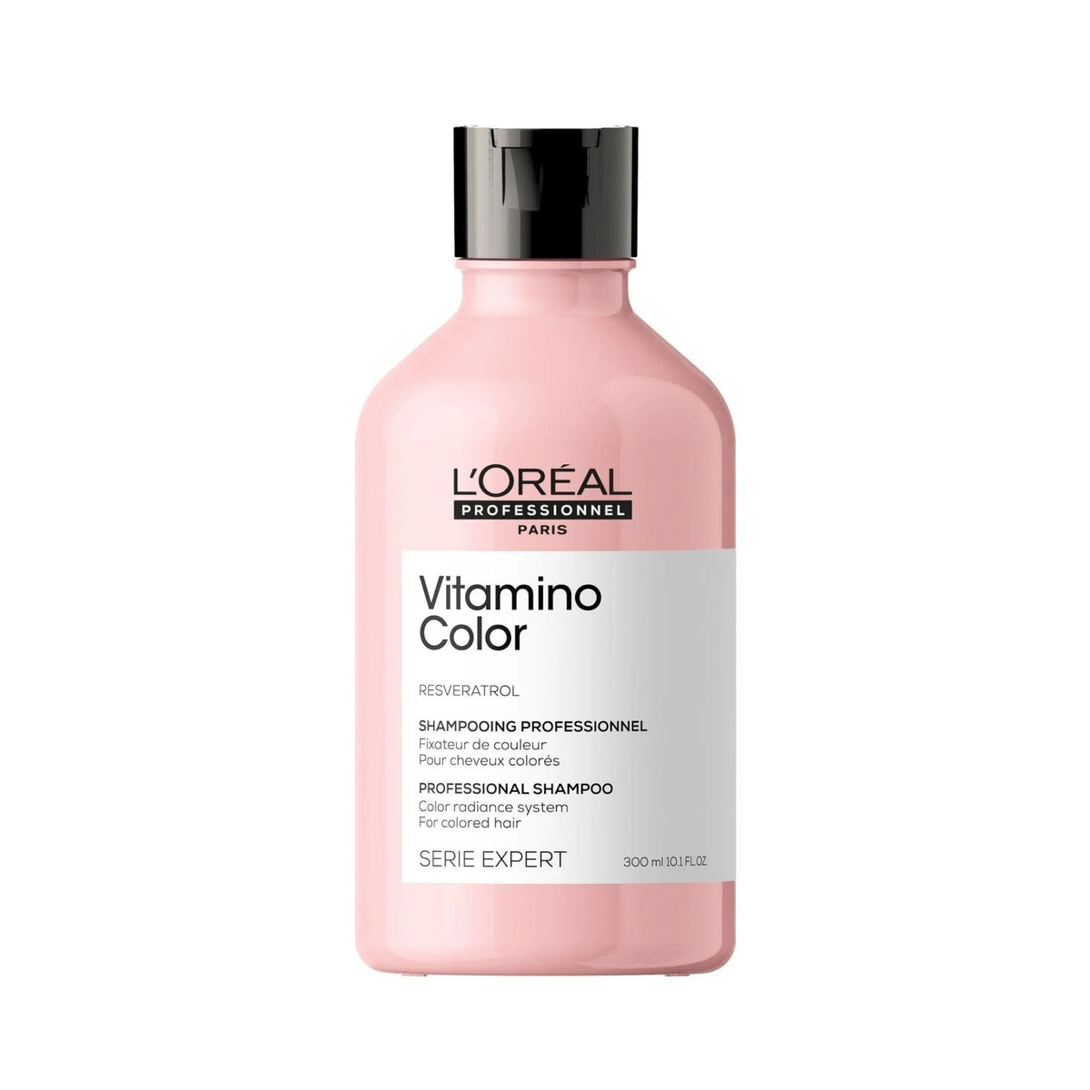Refect Beauty L'Oréal Professionnel Vitamino Color shampoo bottle in pink for color-treated hair protection