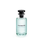 Refect Beauty Louis Vuitton Imagination Eau de Parfum in a clear glass bottle with light green fragrance and black cap