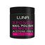 Refect Beauty Luna acetone-free sponge nail polish remover in a black jar with pink and white text